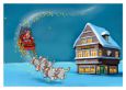 MT Ottifanten Weihnachtsschlitten mit Haus - Otto Waalkes / Ottifanten Postkarte