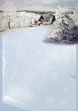 Papiersachse Schneelandschaft 20 Blatt Briefpapier A4