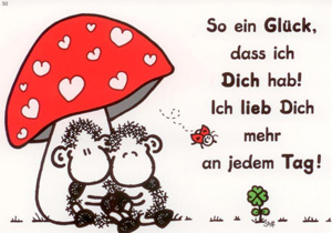sheepworld So ein Glück, dass ich Dich hab! postcard