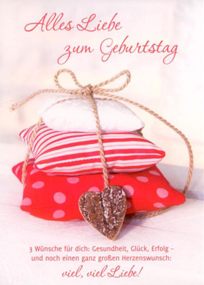 GWBI Alles Liebe zum Geburtstag Herzenswünsche Postkarte