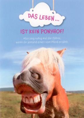 GWBI Das Leben ist kein Ponyhof Classic Line Postkarte