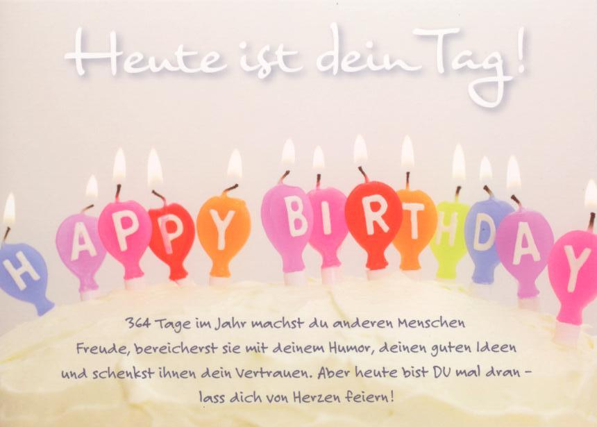 GWBI Heute ist dein Tag! Happy Birthday Classic Line Postkarte
